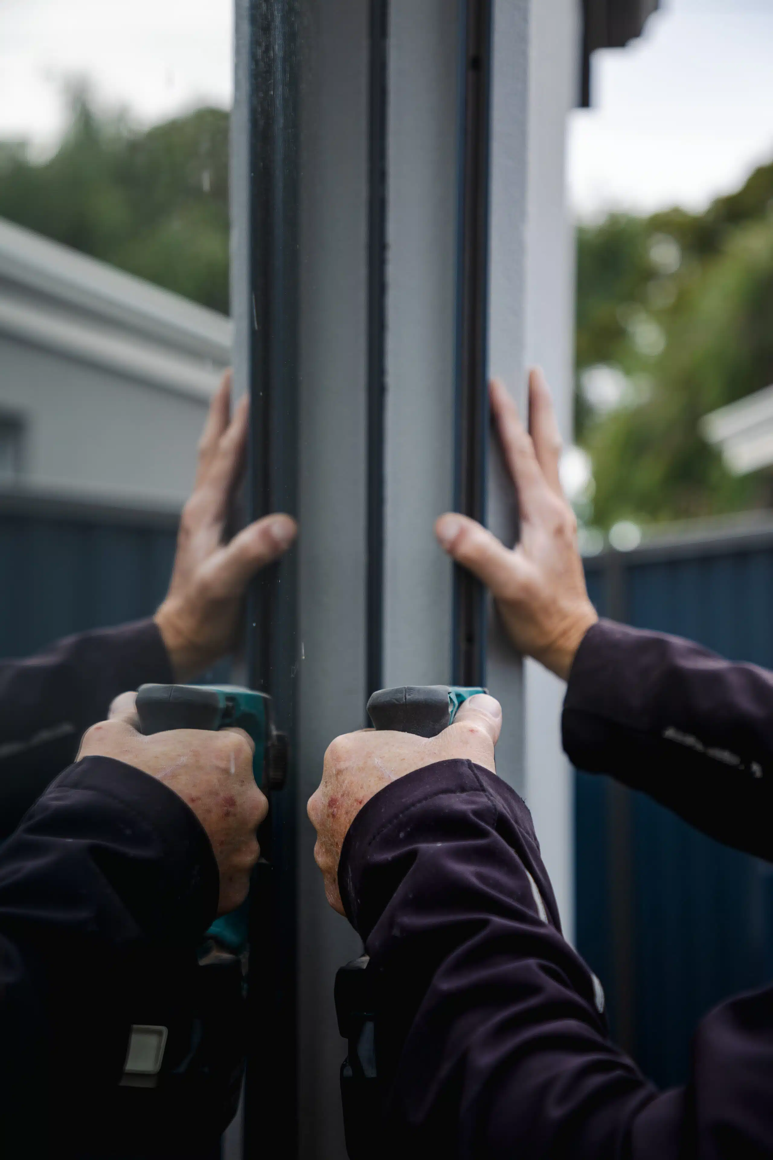 insulated roller shutter installation