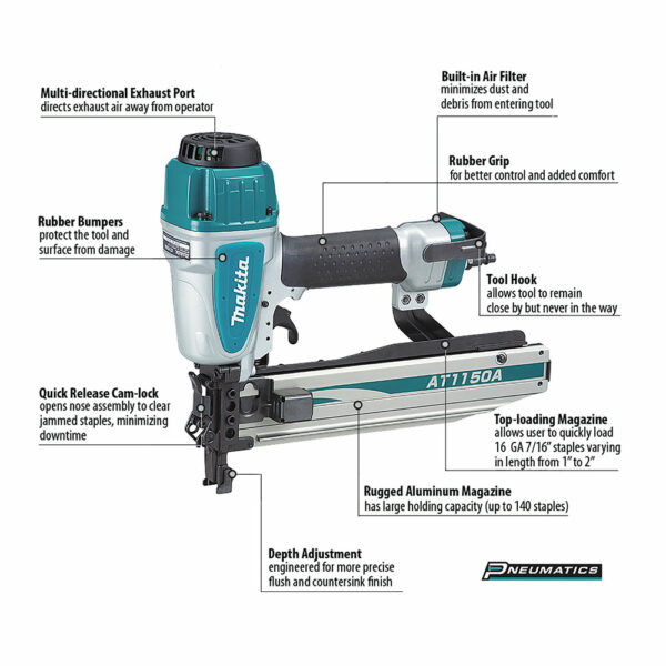 Makita Medium Crown Stapler - Image 4