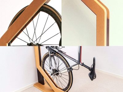 Wooden Bike Vertical Rack