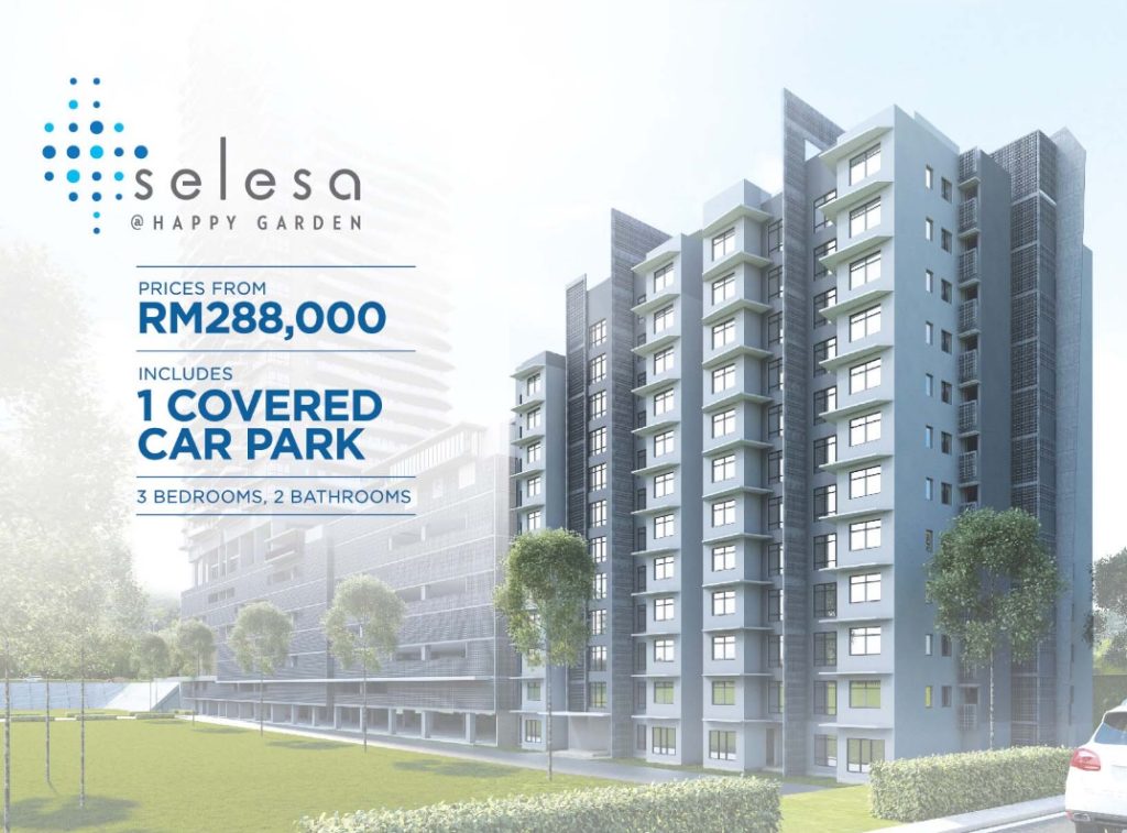 Selesa Apartment Taman Gembira Happy Garden Kuchai Lama Facade Cover