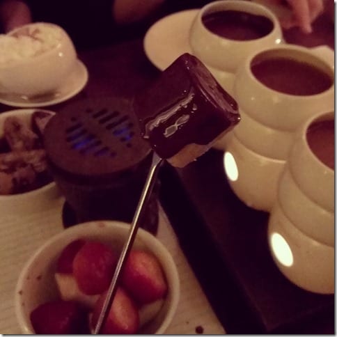 max brenner fondue chocolate