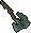 Adamant off hand battleaxe.png: RS3 Inventory image of Adamant off hand battleaxe