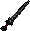 Black 2h sword.png: RS3 Inventory image of Black 2h sword