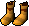 Golden mining boots.png: RS3 Inventory image of Golden mining boots