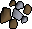 Silver ore.png: RS3 Inventory image of Silver ore