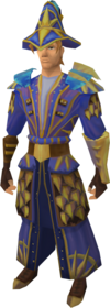 Astromancer outfit equipped (male).png: Astromancer boots equipped by a player