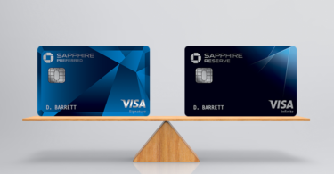 a pair of credit cards on a balance