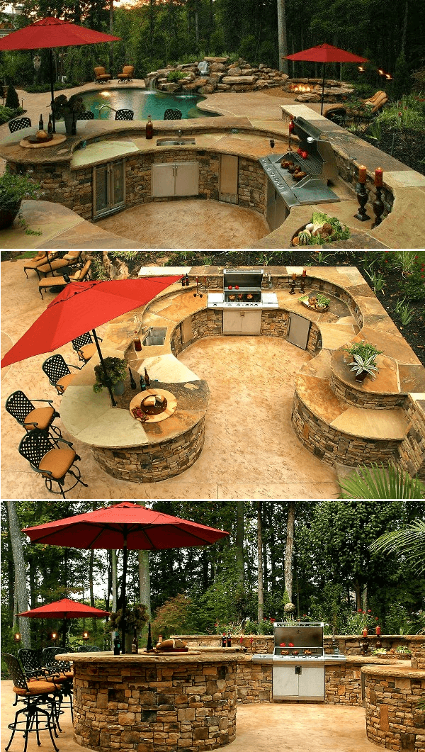 Outdoor Kitchen Ideas for Perfect Family Gathering 17