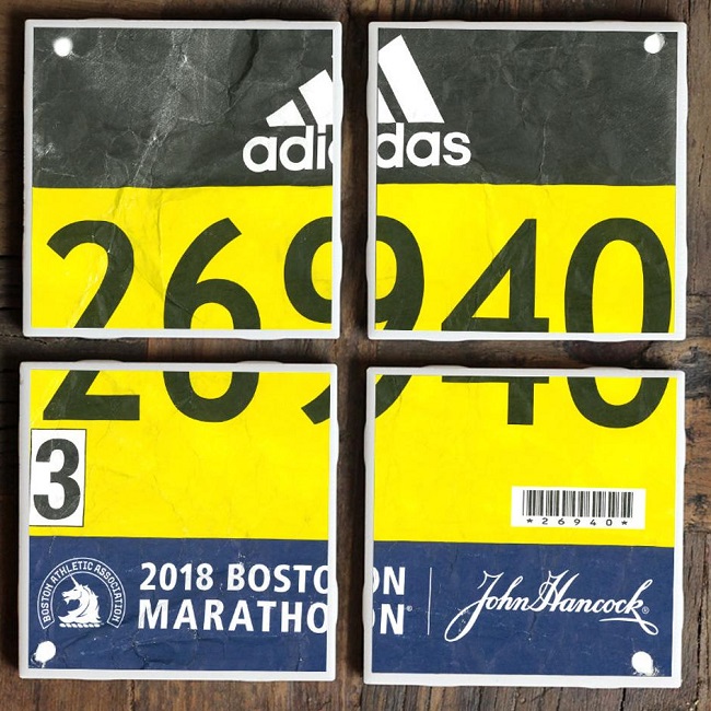 Display race bibs