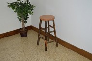 Rustic Hickory & Oak Barstool *Natural Finish* Amish Made USA