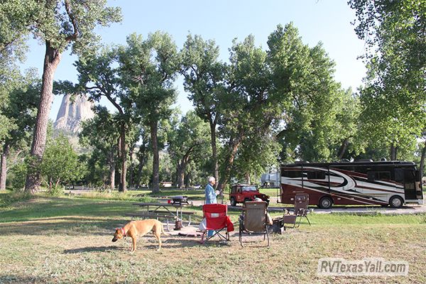 Our Campsite at Belle Fourche River Campground