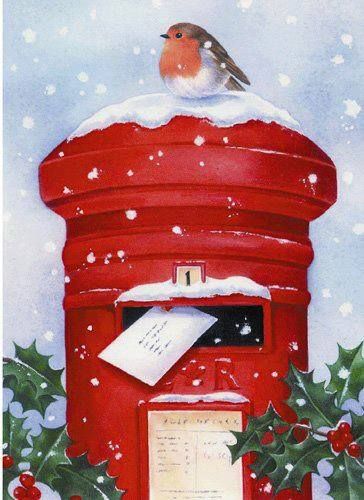 Image result for christmas postbox clipart