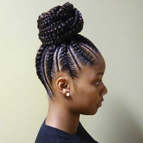 Image result for tiny ghana braids