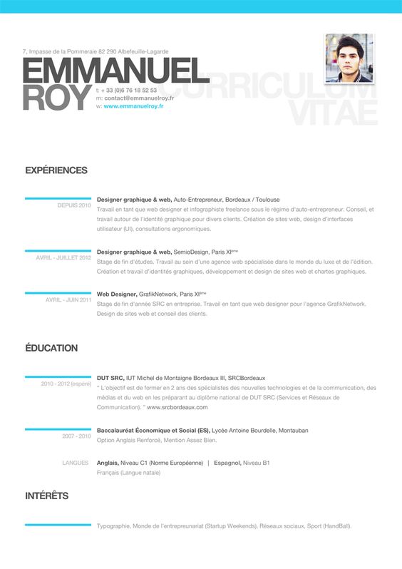 25 Awesome Cool Looking Resumes Best Resume Examples