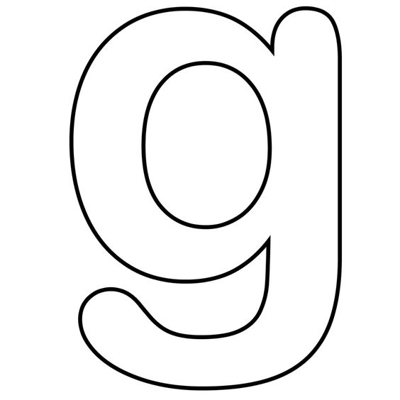 Coloring Pages Alphabet G Lowercase Free | ABC crafts | Pinterest ...