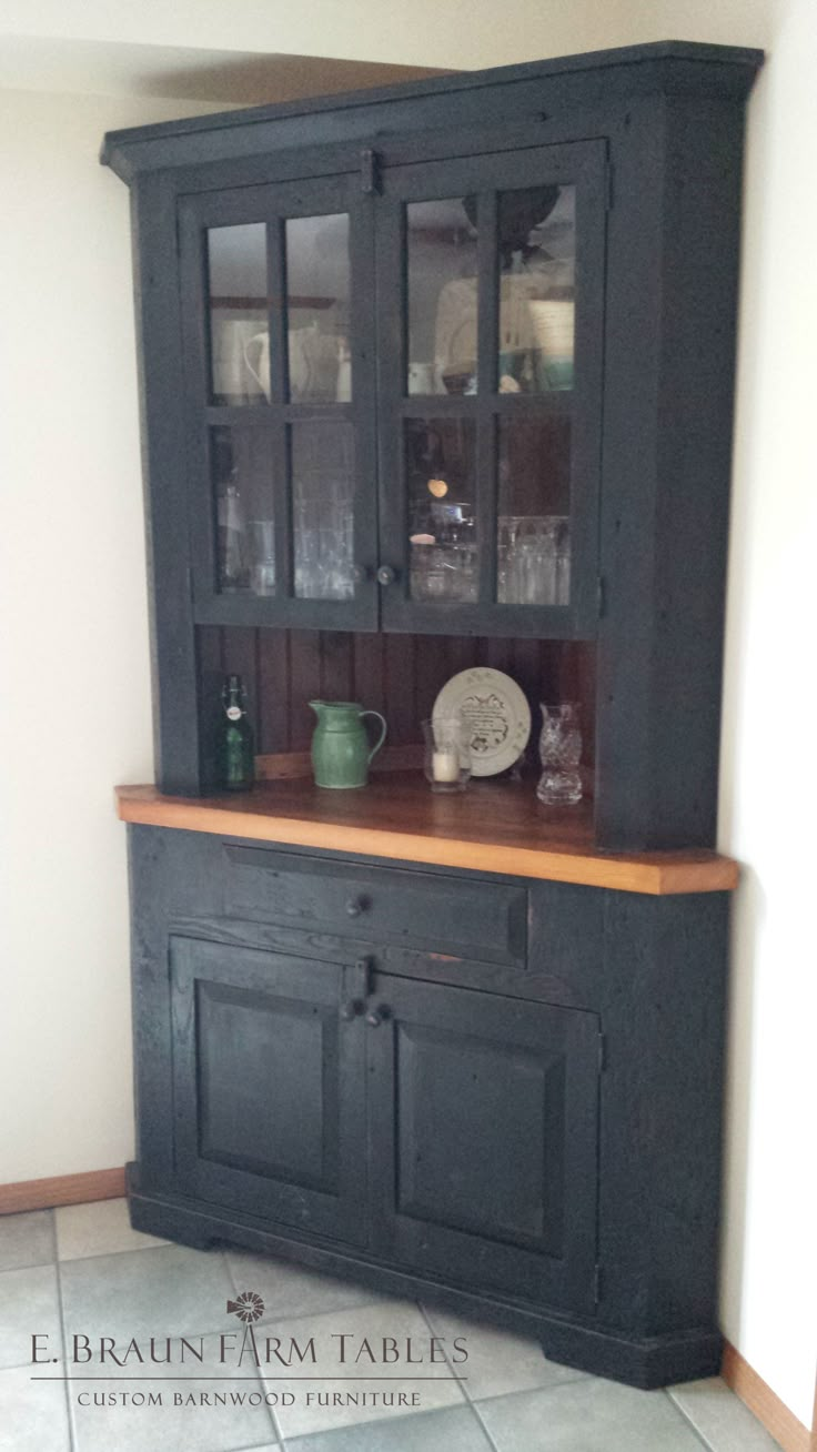  Corner Hutch on Pinterest  Corner Cupboard   Corner Dining Room