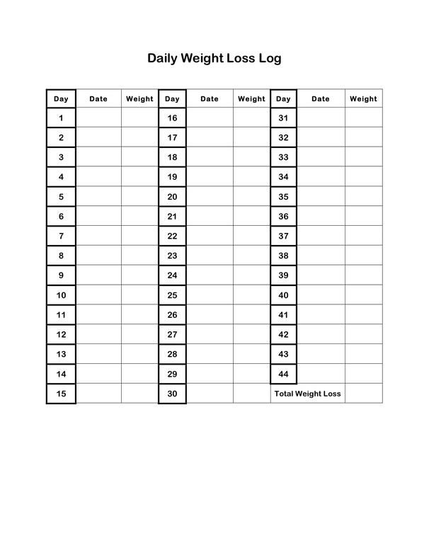 weight loss template | Track Your Success Daily Food Journal - click ...