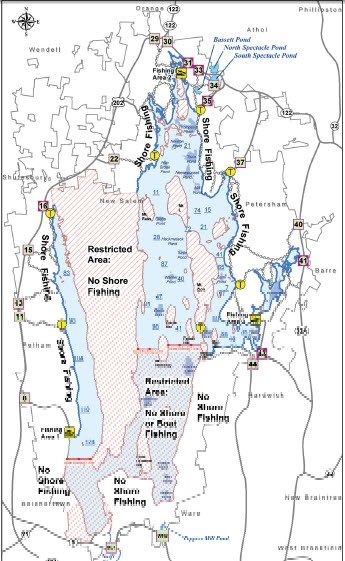 Quabbin Reservoir Facts | Fishing maps, Fishing and Facts