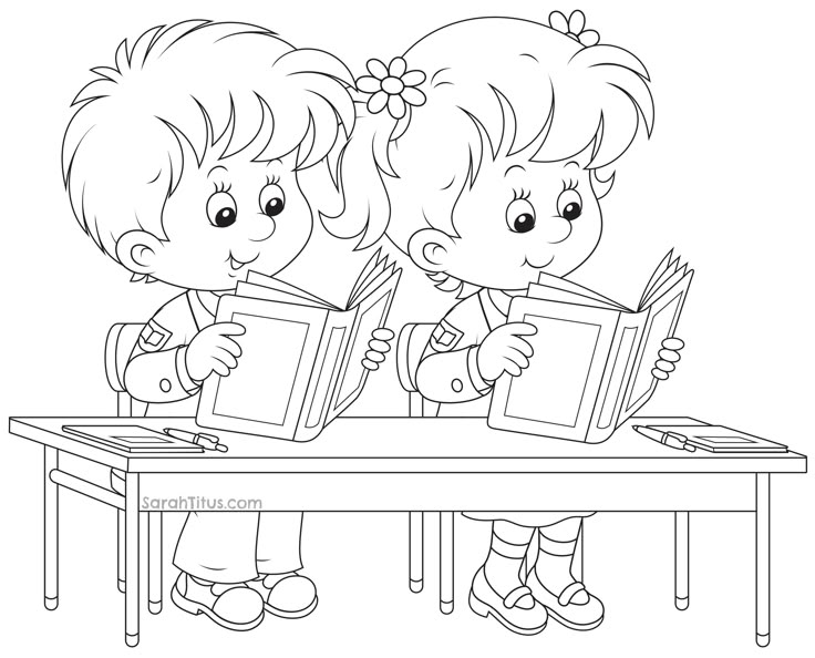 School age coloring pages