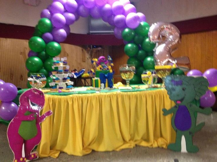 1000+ images about Barney theme party on Pinterest | Birthday cakes ...