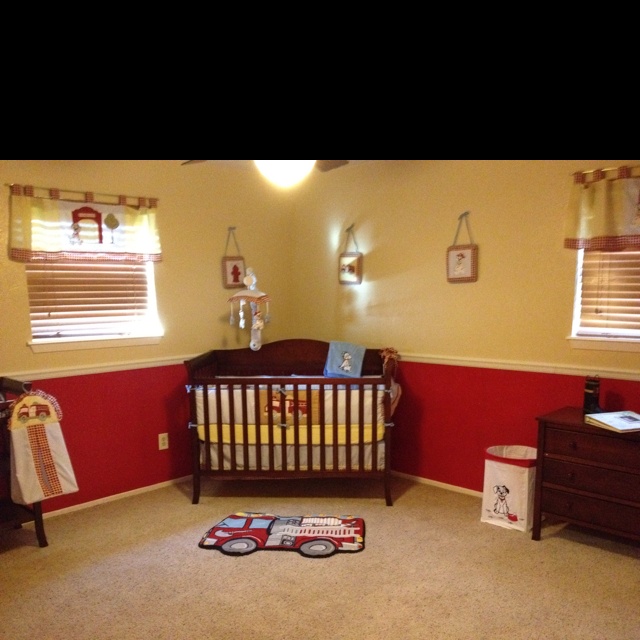 Firefighter nursery  Baby  Nursery  Kid Rooms  Pinterest  