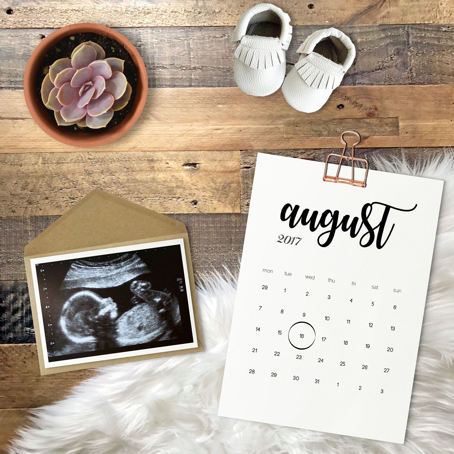 Blank Pregnancy Announcement Template