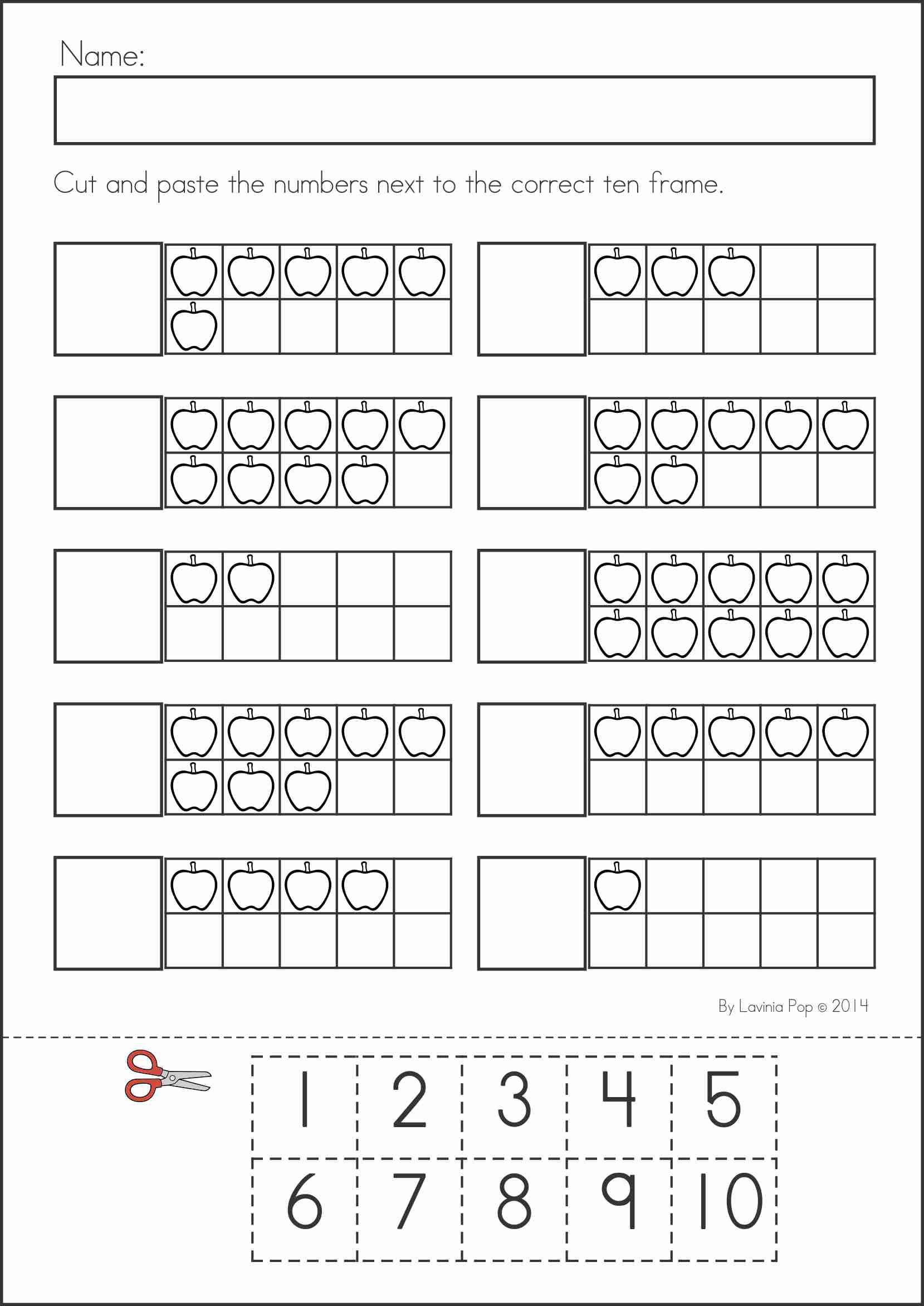 math work for 1st graders - cut and paste math worksheets free ... image.