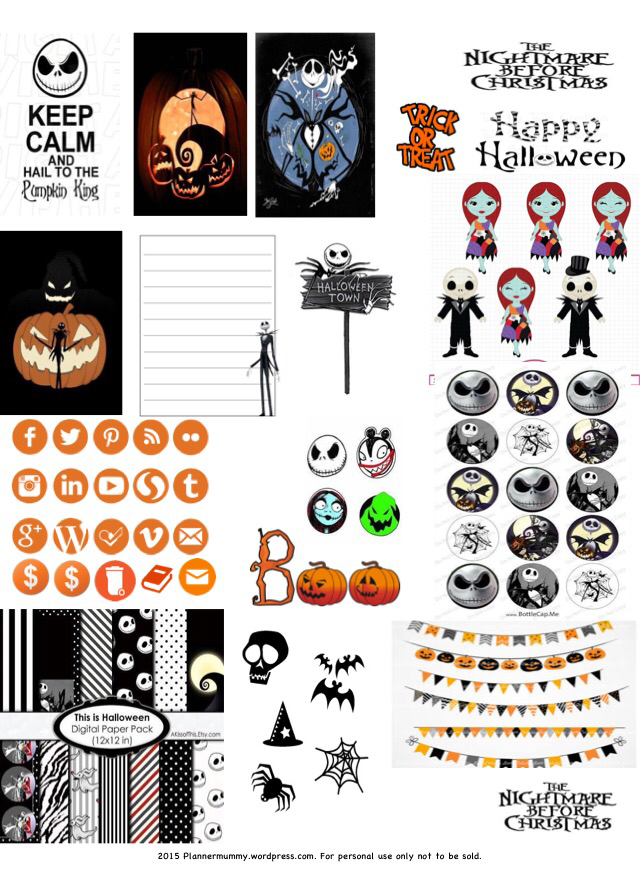 Nightmare before Christmas planner printable  Free printables, Planners and Free