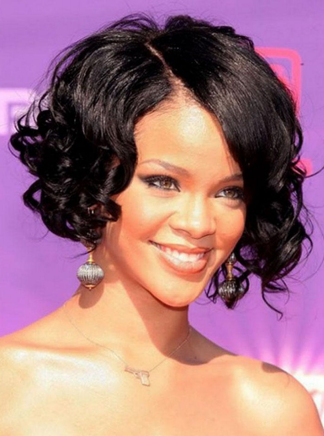 Short Bob Hairstyles Black Women Wavy Nice Curly Bob Hairstyles For