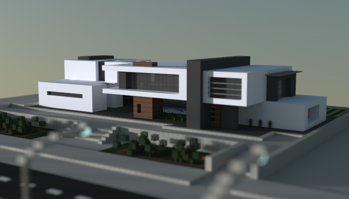 Modern house i made in minecraft. Download link: http://www.minecraft ...