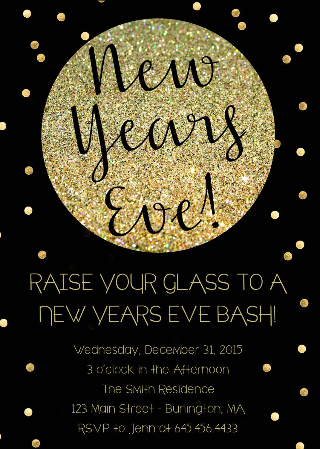 New Years Eve Party Invitation Ideas - chrsnn