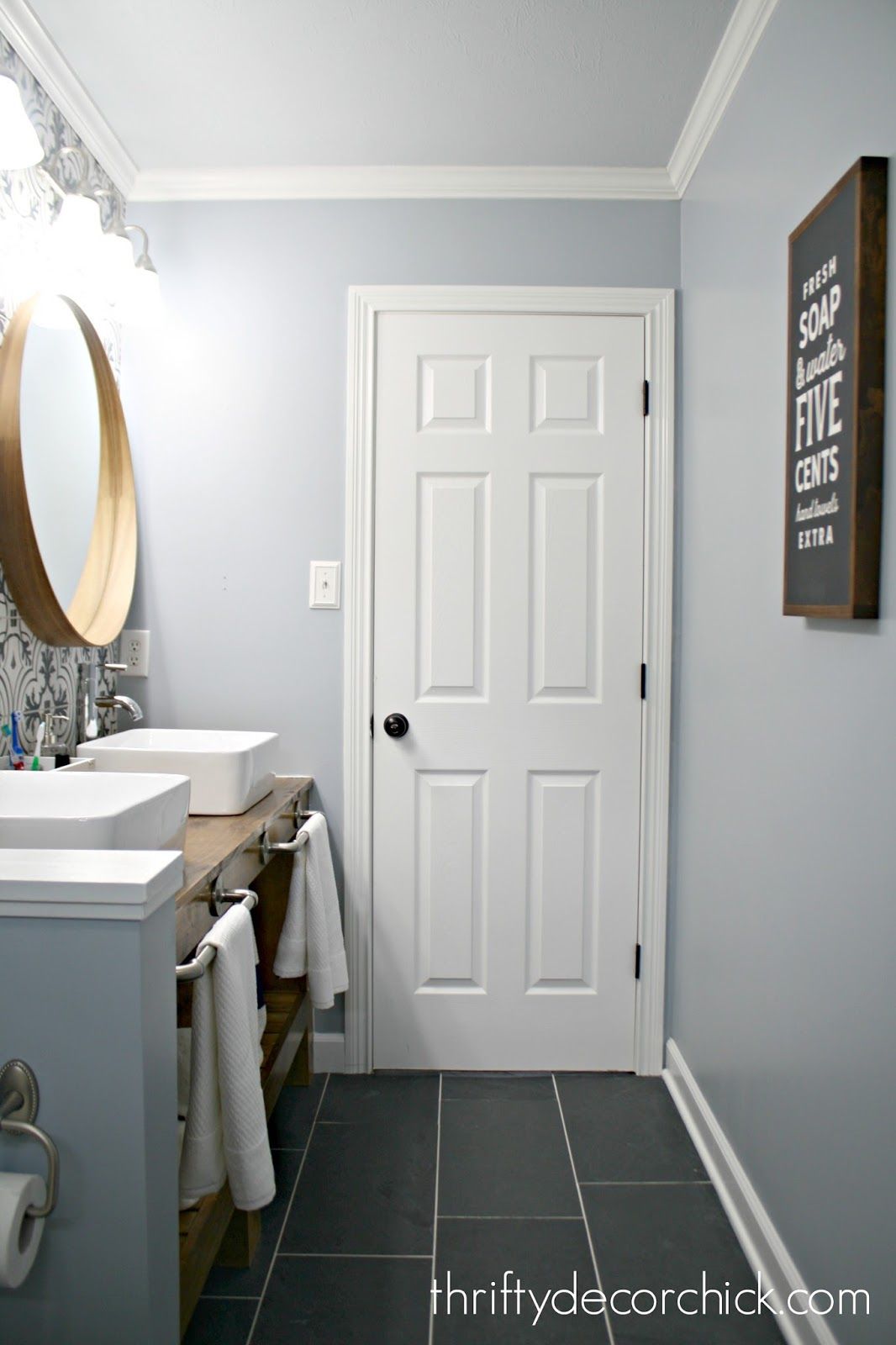 The Bathroom Renovation Is Done And Amazing 12x24 Tile Modern