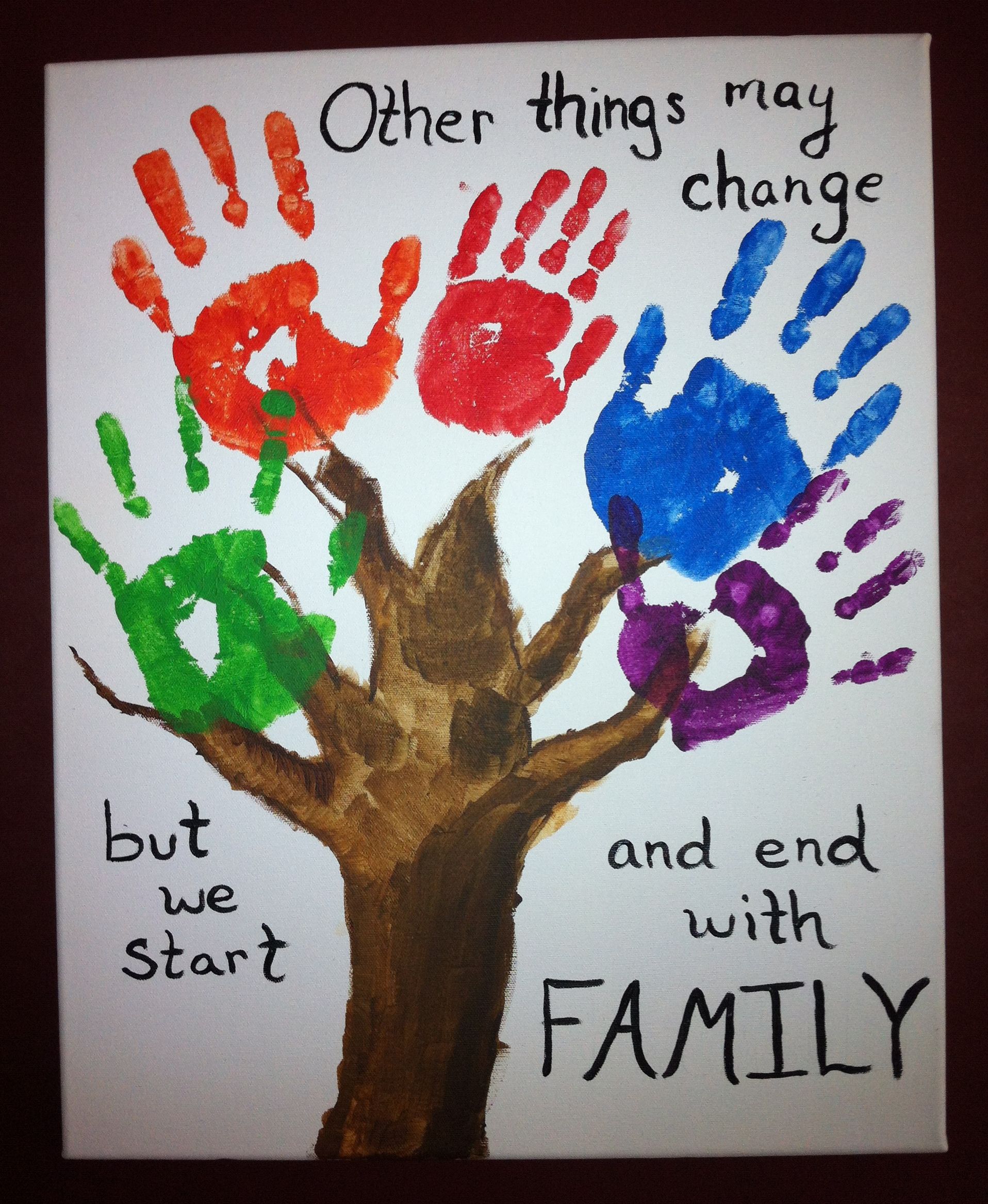 Hand Print Family Tree Family Trees Craft And Handpri - vrogue.co