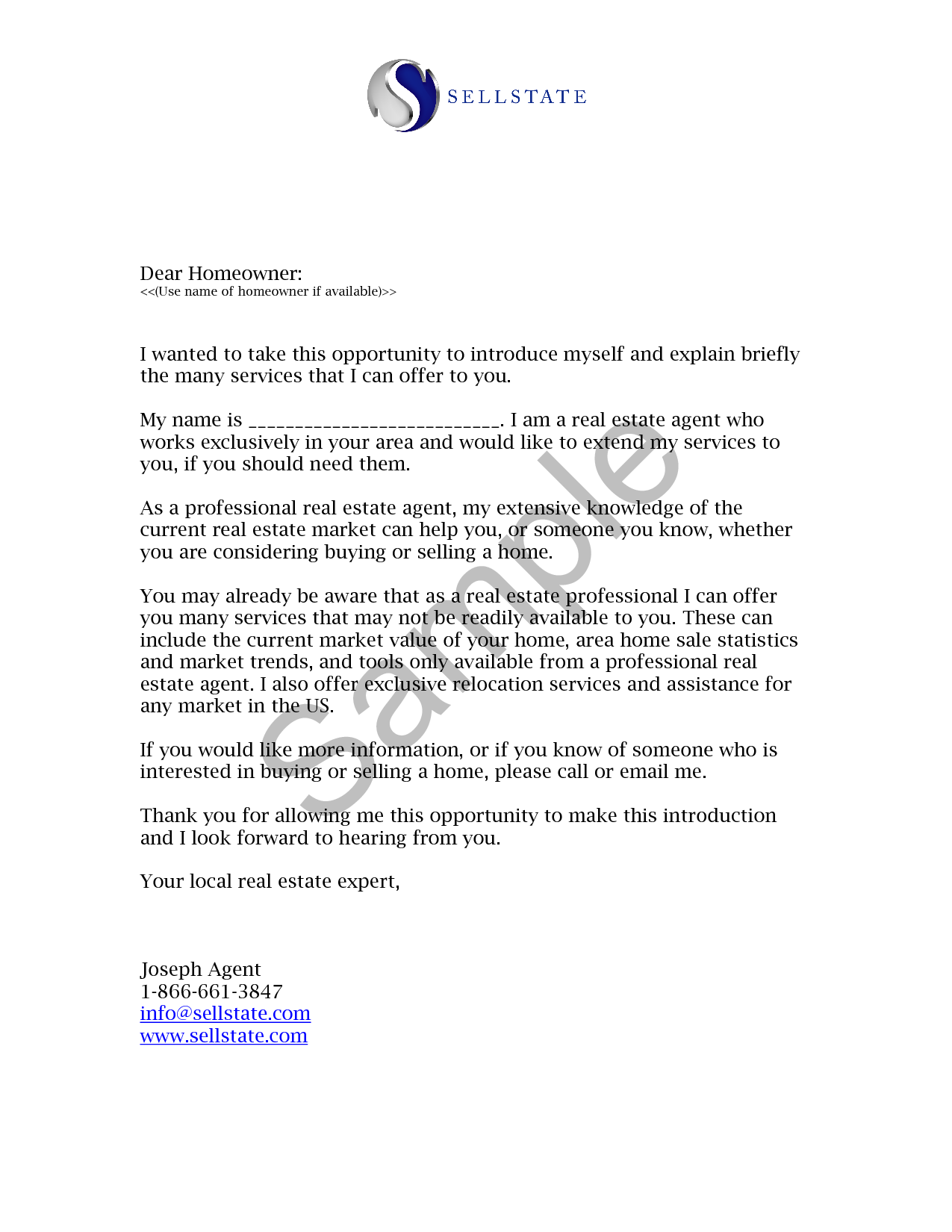 Real Estate Letters of Introduction Introduction Letter ...