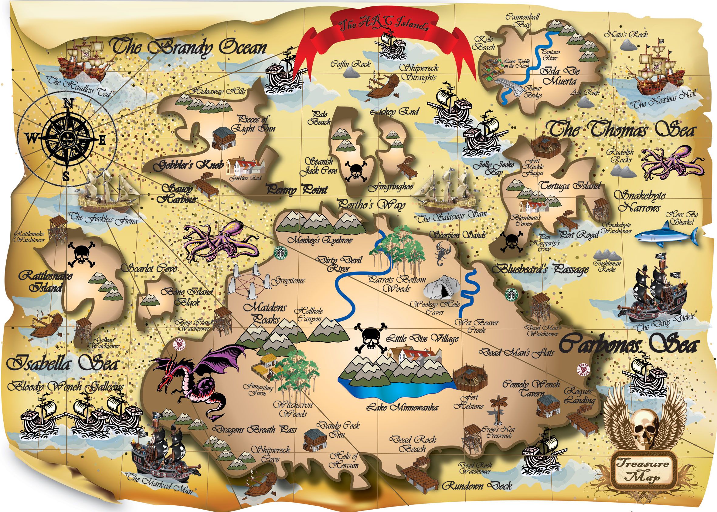 Image detail for -The Charity 'Pirate Treasure Map' | Jax would like ...