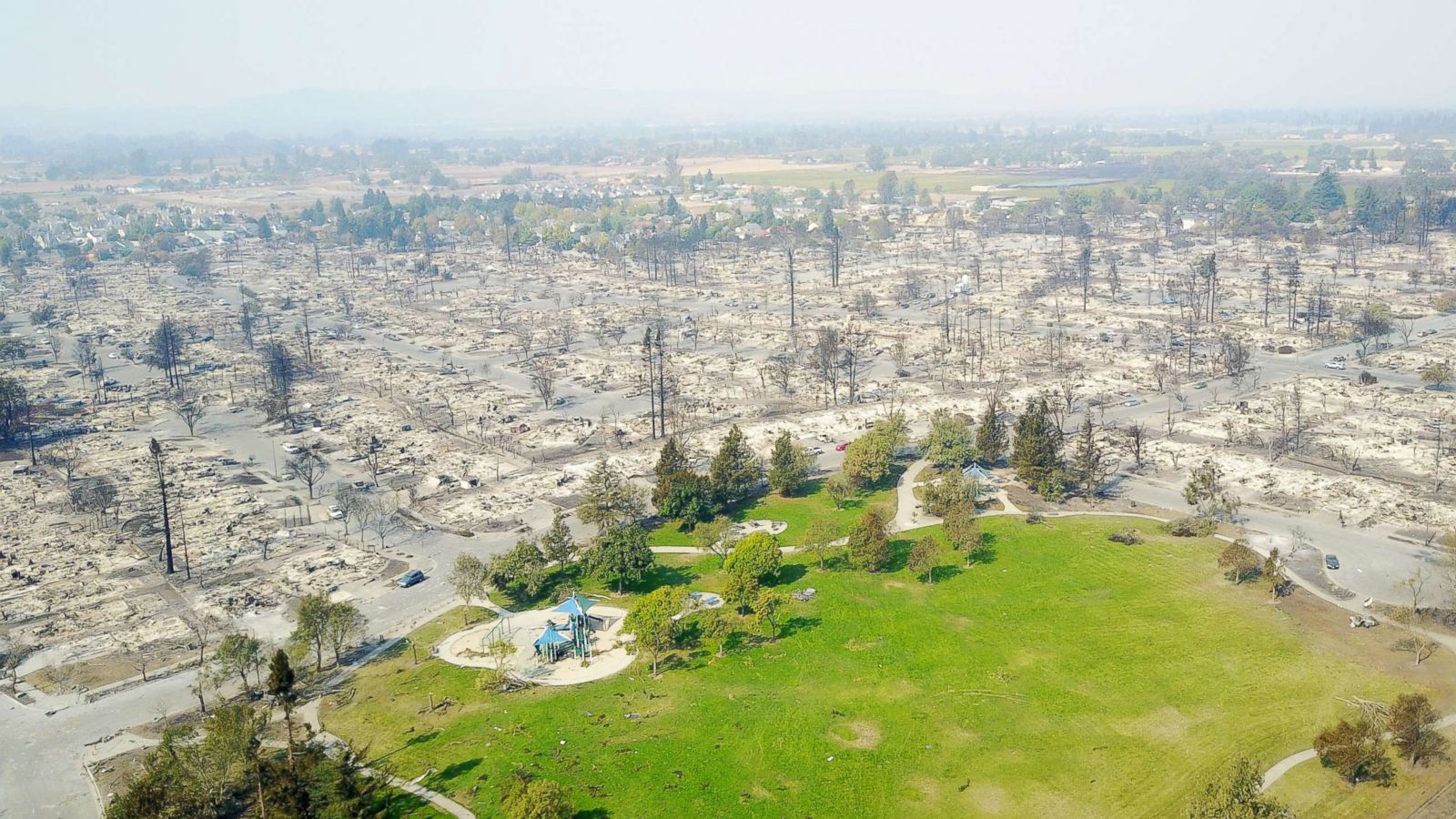 Apocalyptic Views From Above The Deadly California Wildfires Abc News