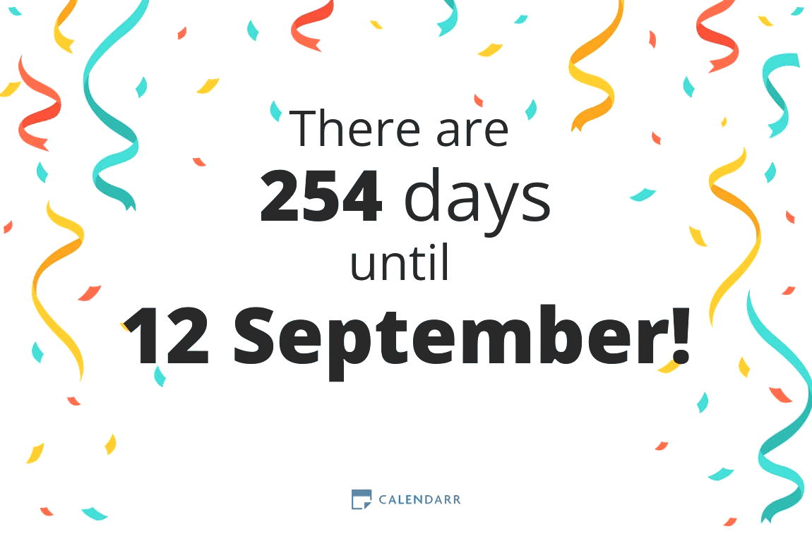 How many days until 12 September - Calendarr