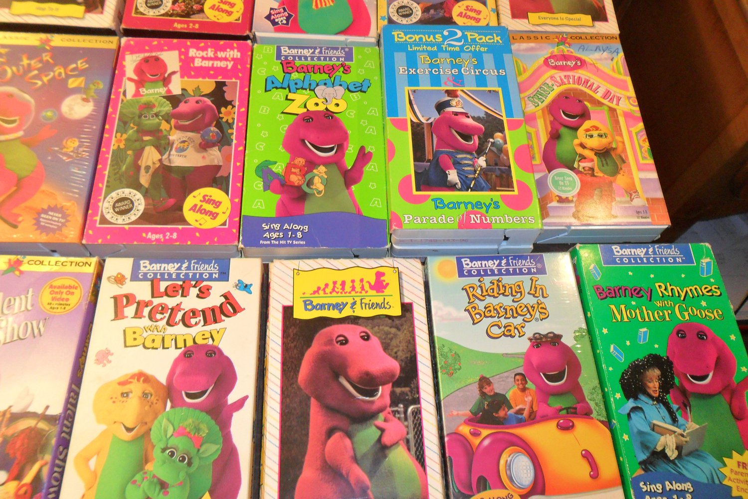 Barney VHS Lot Tapes