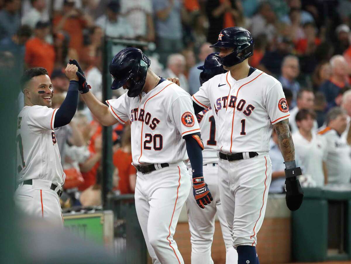 Jose Altuve, Chas McCormick homer twice as Astros sweep Rangers