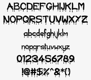 Horror Blood Example - Lato Font - 613x564 PNG Download - PNGkit