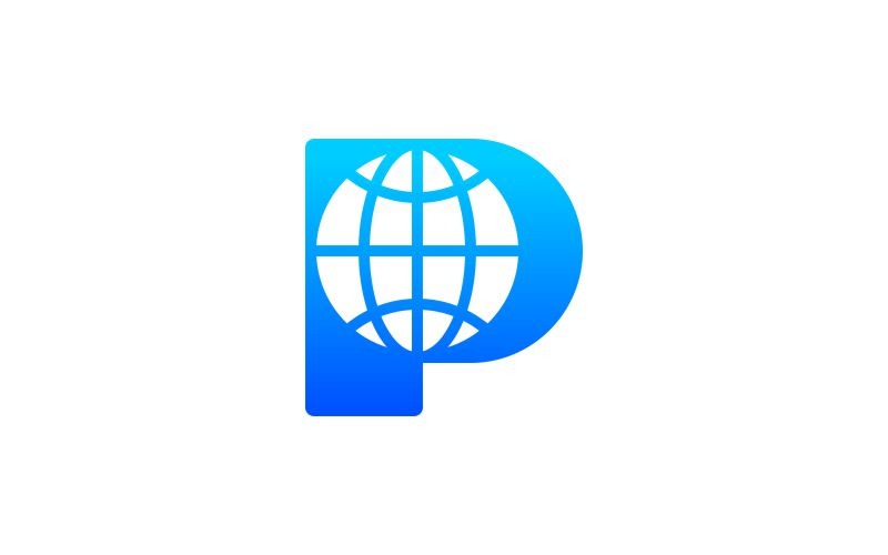 Professional Letter P Globe Logo #346841 - TemplateMonster