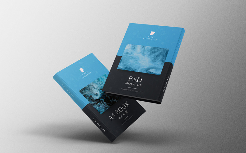 A4 Book Mockup PSD Template Vol 36