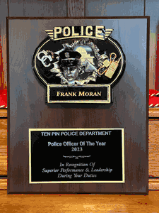 Popular Police Award Plaque