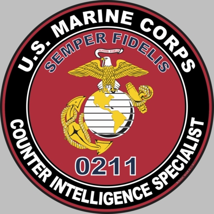 U.S.M.C. MOS 0211 Counter Intelligence Specialist Decal