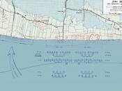 Map of the Utah beach landings