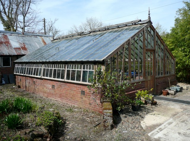 The restored Victorian greenhouse, Winsford Walled Garden, Beaworthy