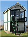 TQ9497 : Mangapps (formerly Haddiscoe) Junction Signal Box by Roger Jones