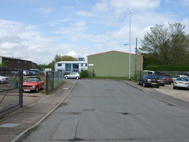 Road on industrial estate, Elmswell