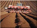 NT7445 : Potato Planting Near Chapel Wood by James T M Towill