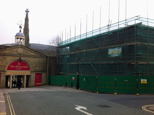 West gateway into the Piece Hall, and the Orangebox development